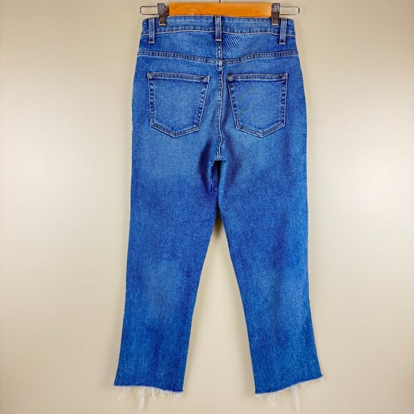 NWOT KHAITE “Vivian” High-Rise Cropped Kick-Flare Jeans • Size 26 • Raw Hem - Picture 2 of 10